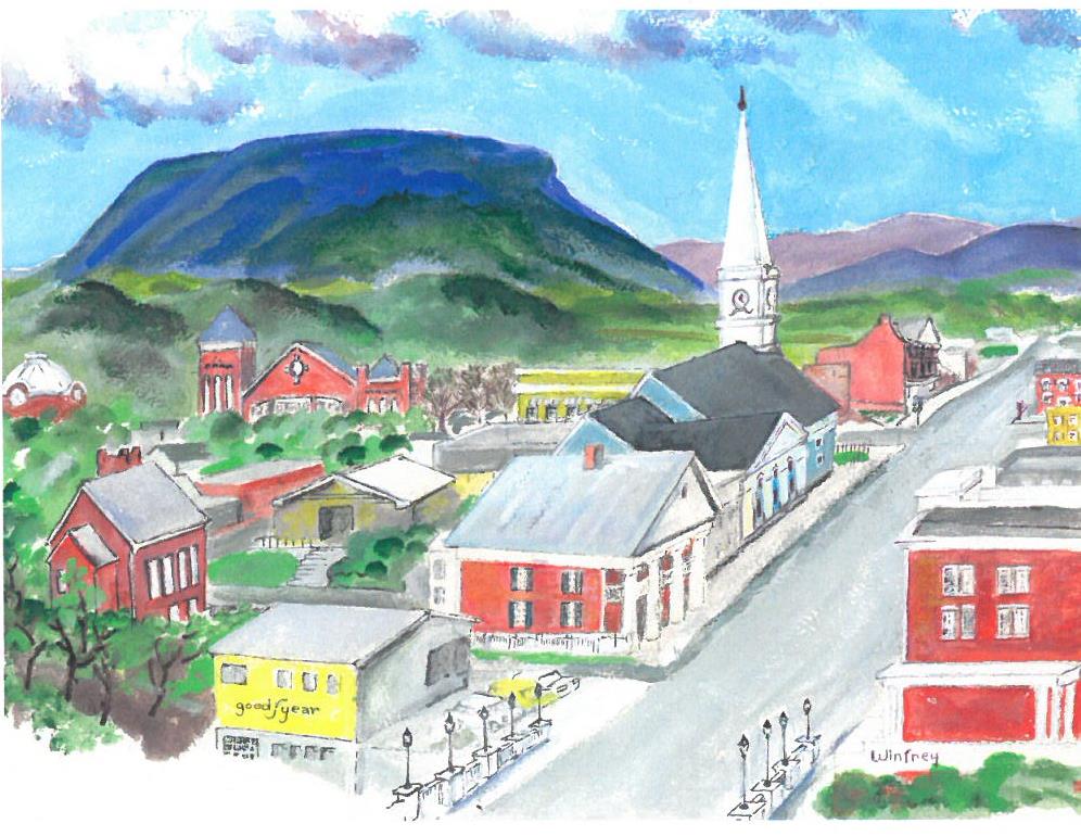 Life Plan Community resident's rendition of Lexington, Virginia