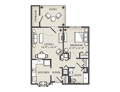 (L) 1 Bedroom Cottage