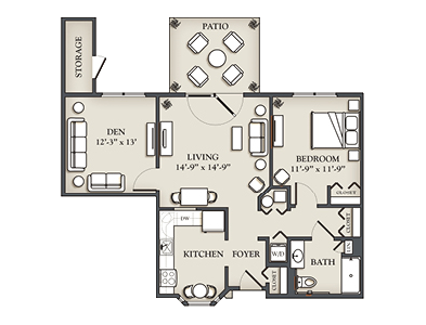(M) 1 Bedroom + Den Cottage