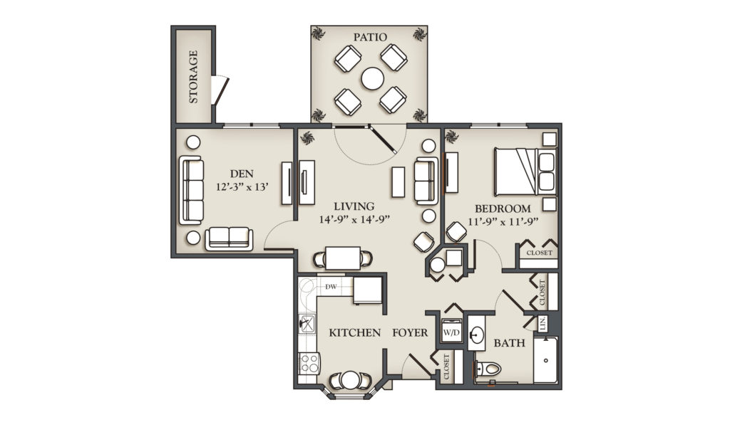 (M) 1 Bedroom + Den Cottage