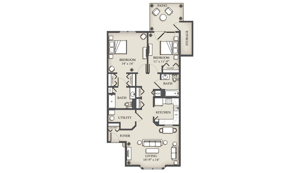 (N) 2 Bedroom Cottage