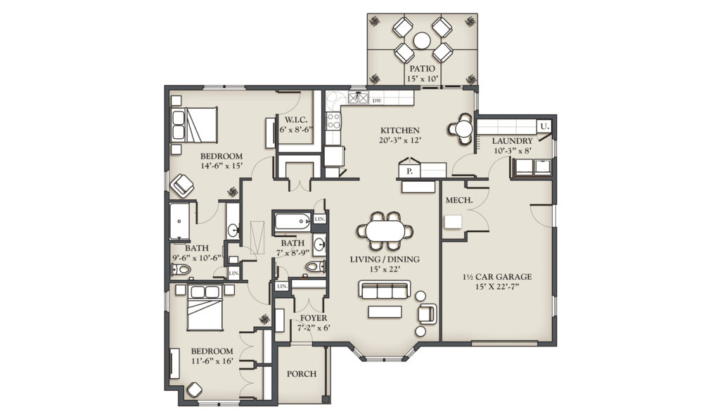 (T) 2 Bedroom Cottage