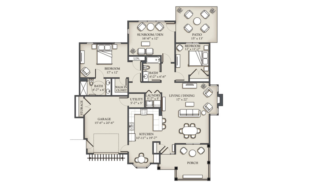 (S3) 2 Bedroom Cottage