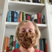 Resident wearing mask