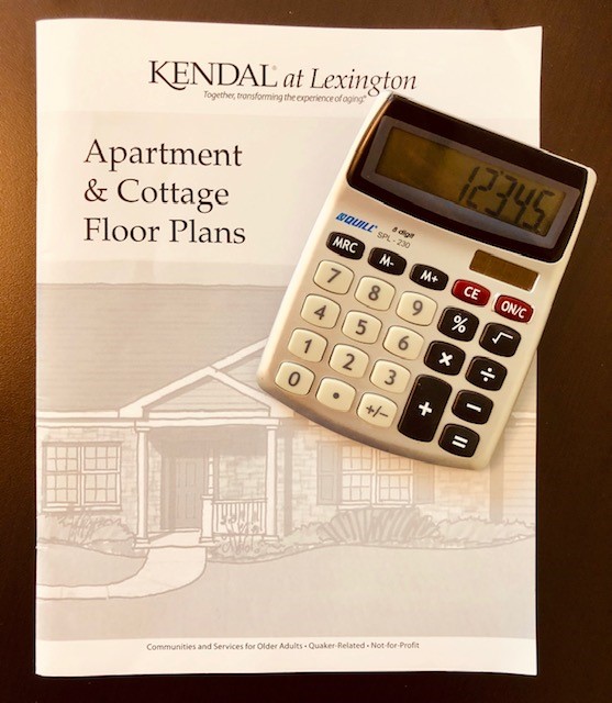 calculator on book