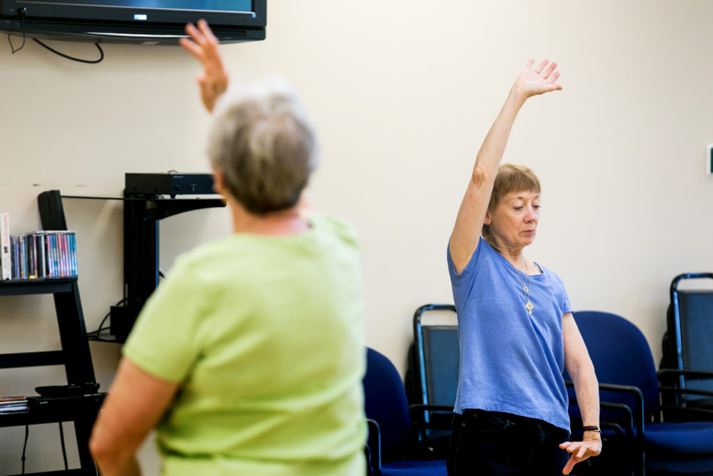 women exercising