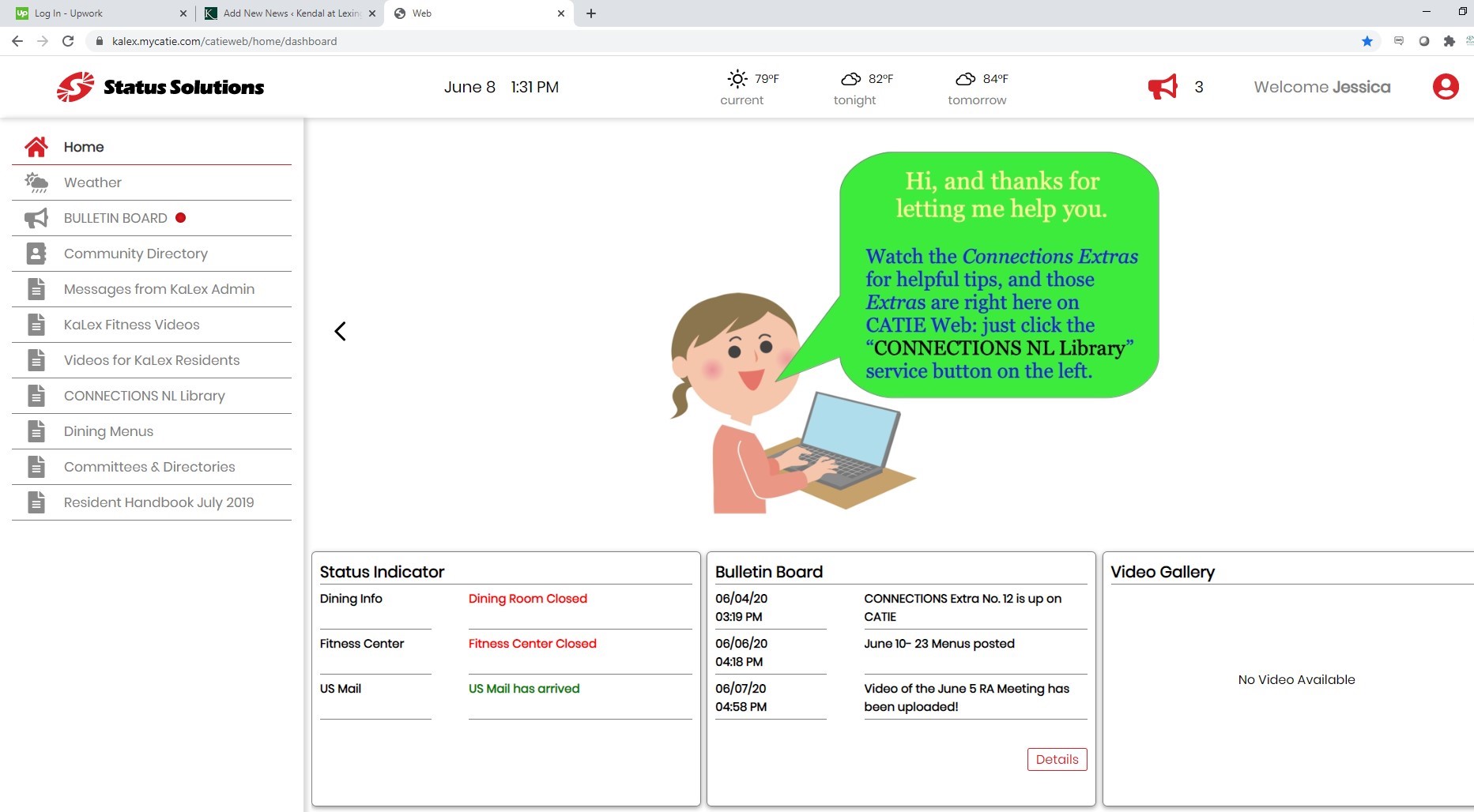 CATIE web screenshot