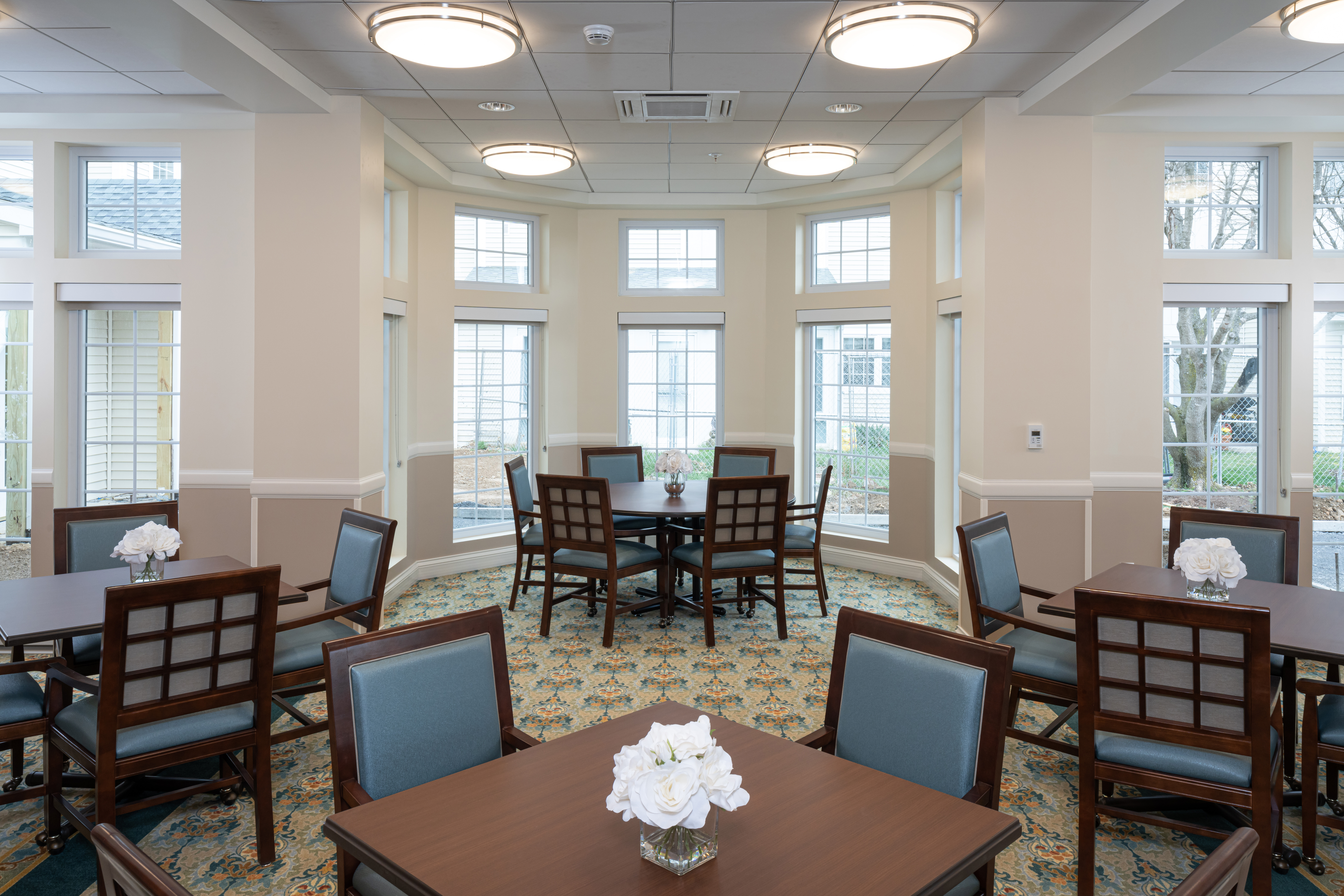 dining room with tables