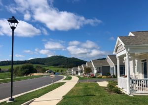 cottages along road