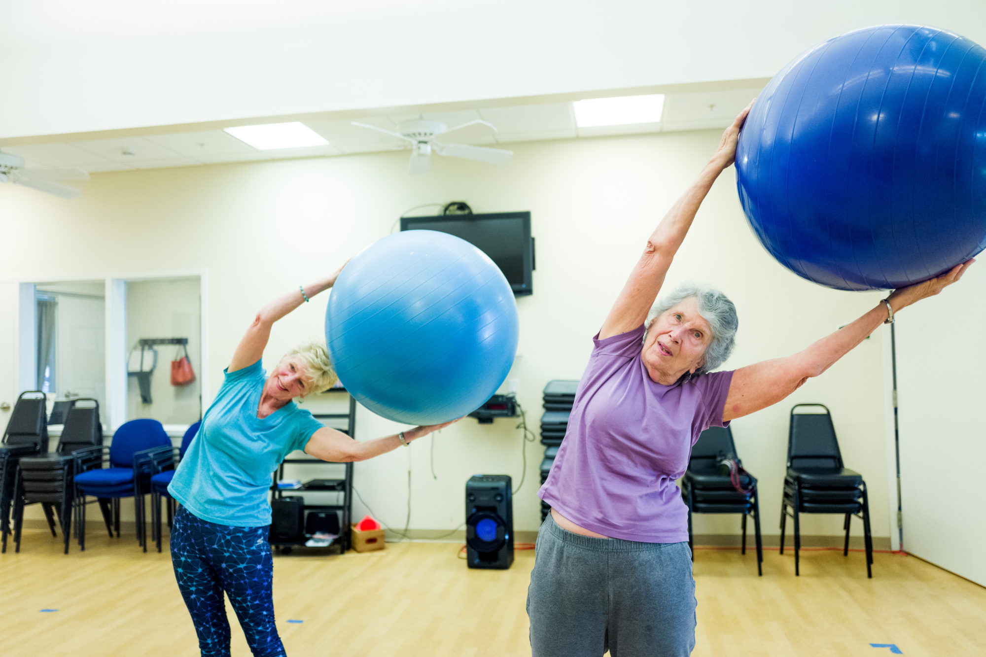 Dorothy working out