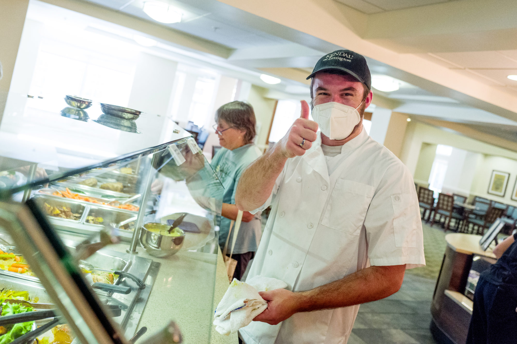 dining room staff thumbs up