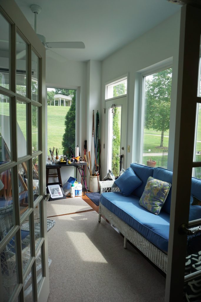 apartment sunroom art studio