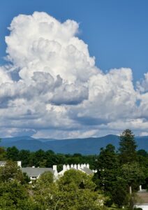 puffy clouds