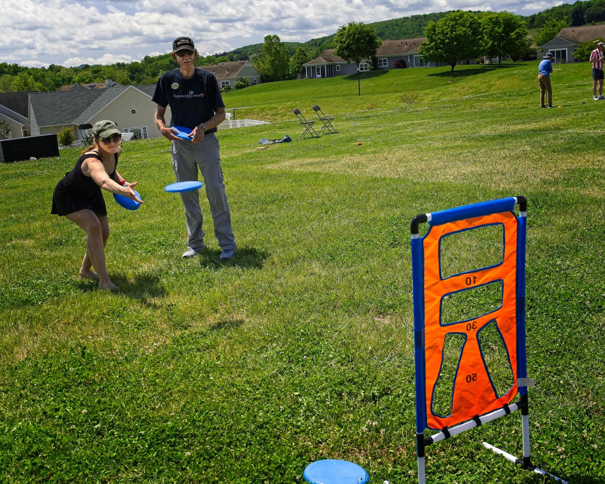Resident and staff enjoy a field day at Kendal at Lexington.