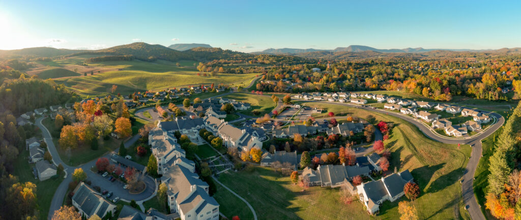 Various photos of Kendal at Lexington during different seasons. 