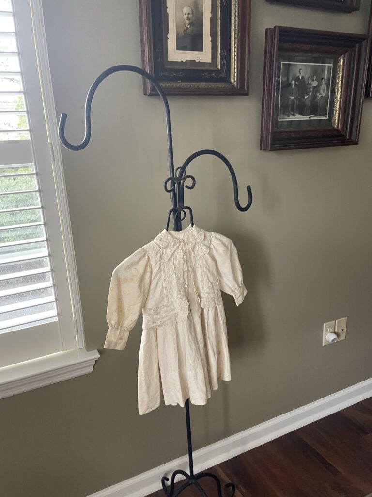 Photo of old timey kid's prairie dress