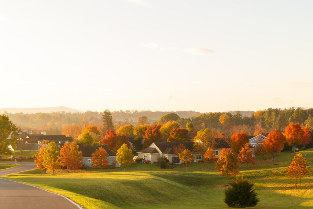 Aerial shot of Life Plan Community in Virginia